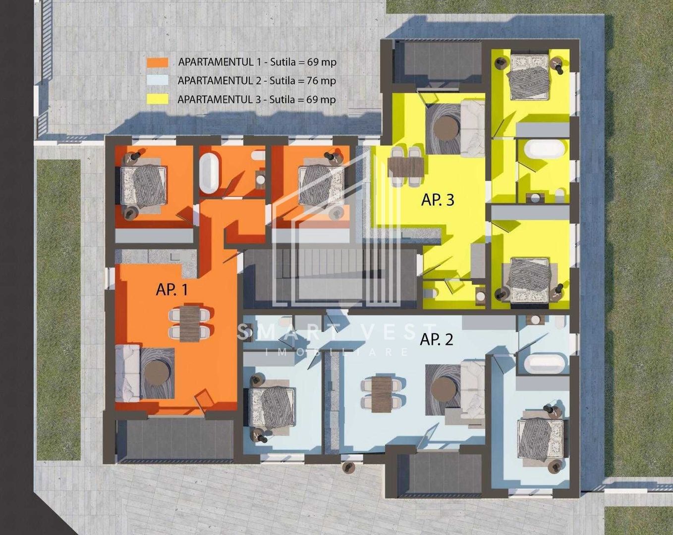 Apartament 3 camere | Etaj 1 | Zona Unirii - Poză 15