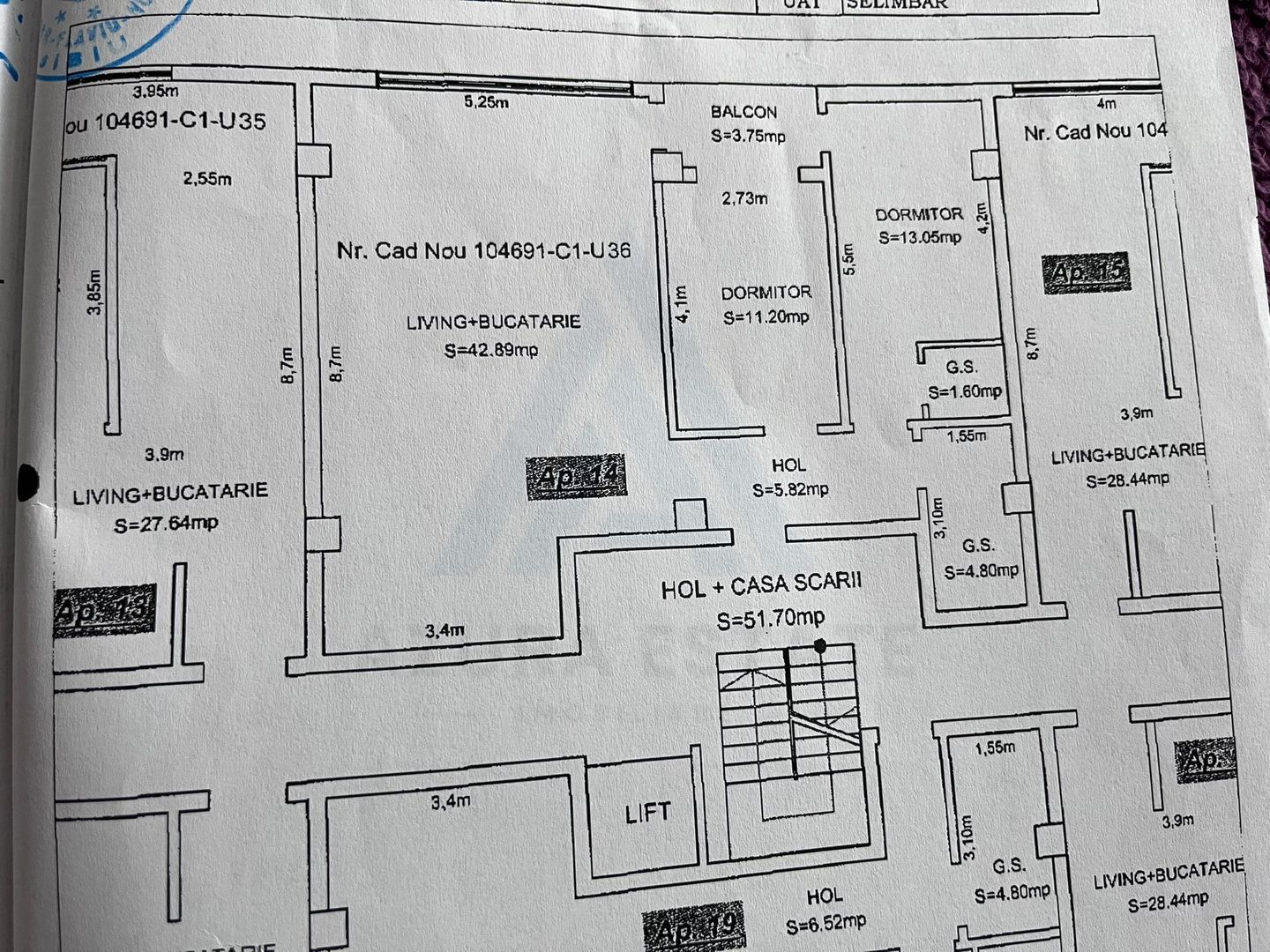 Apartament cu 3 camere 2 dormitoare 80 mp utili etaj 1 Doamna Stanca - Poză 14