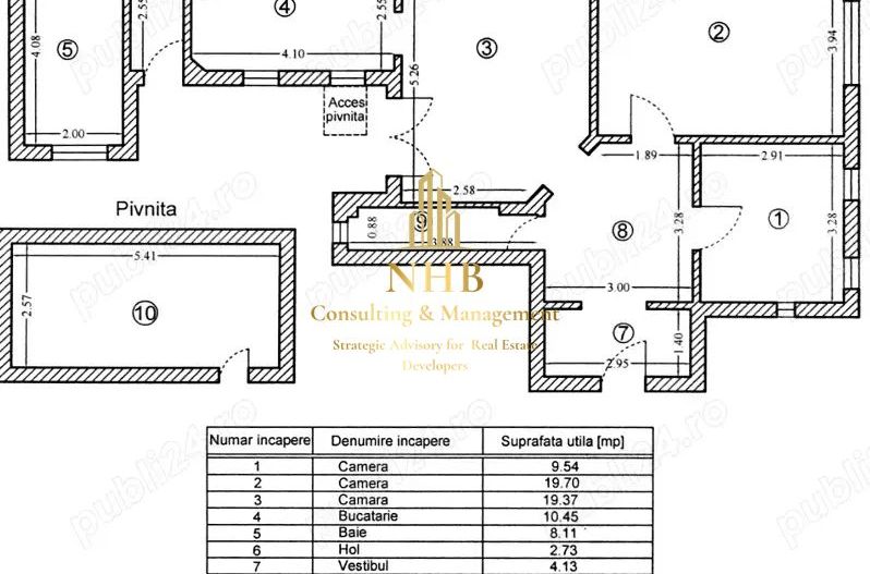 Apartament 3 camere,  2 curți proprii  – Belvedere , zona Grozăvești - Crangasi - Poză 10