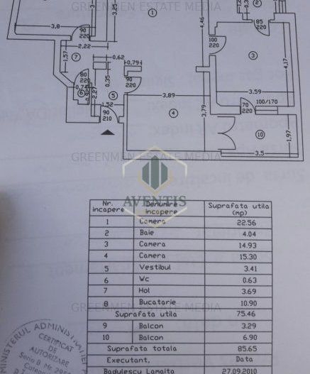 3 camere renovat, bloc reconsolidat, vedere deschisa Est si Vest, Universitate  - Poză 26