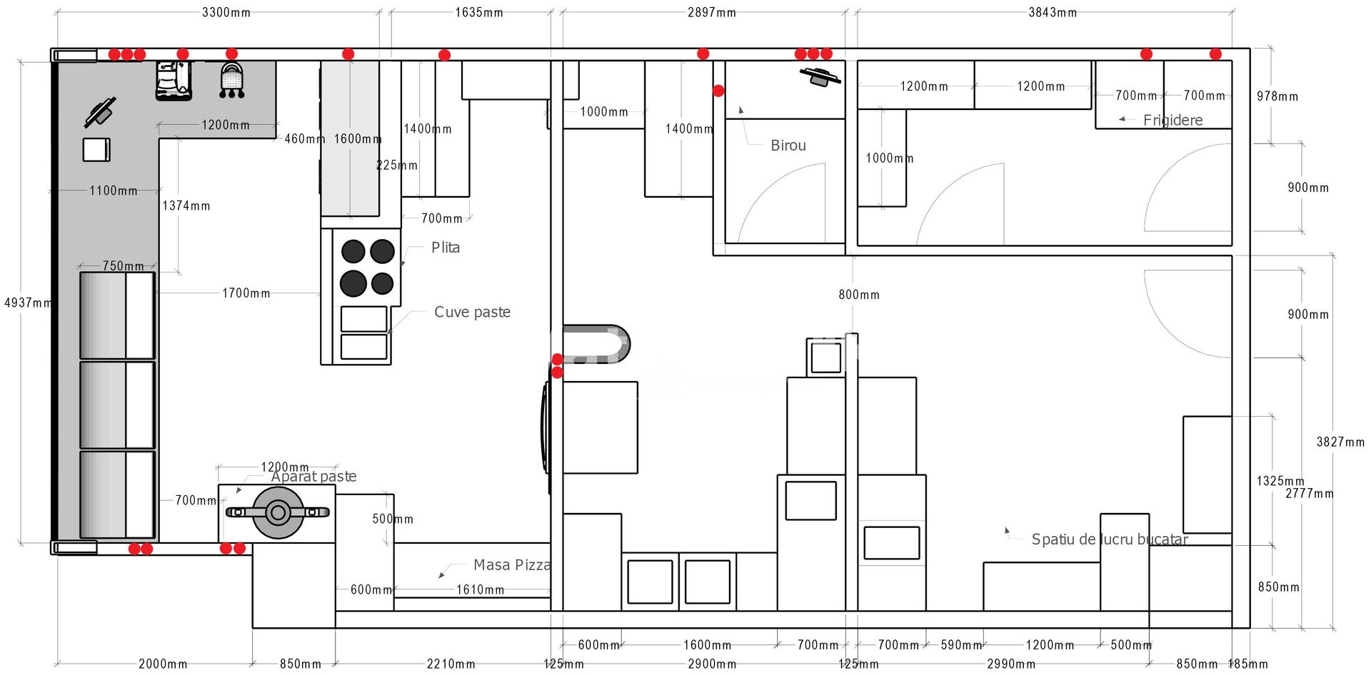 Spatiu comercial de inchiriat ultracentral - Schiță 2