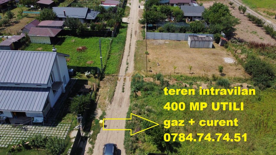 Teren INTRAVILAN | 400 mp | comuna Berceni - Poză 1