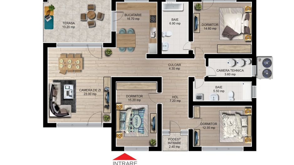 Casa individuala finalizata intabulata 4 camere Cartier Izvor Tarlungeni Brasov - Schiță 2