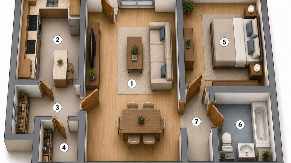 Apartament 2 camere Brasov Astra Saturn - Poză 4