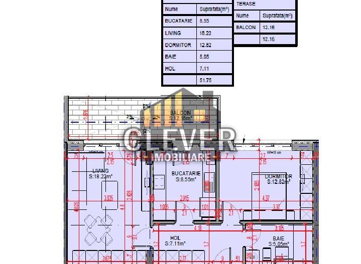 2 Camere decomandat 64 mp Pallady - Metrou Teclu, Comision 0% - Schiță 5