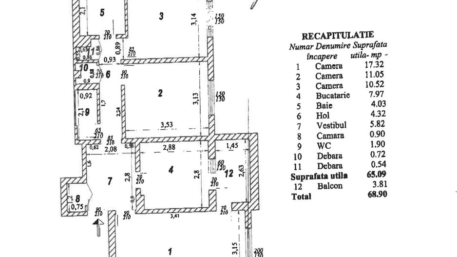 Apartament 3 camere 1980 decomandat Crangasi 2 bai loc parcare - Poză 8