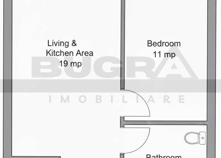 Apartament de 2 camere finisat premium, 45mp, parcare, zona Terra - Poză 6