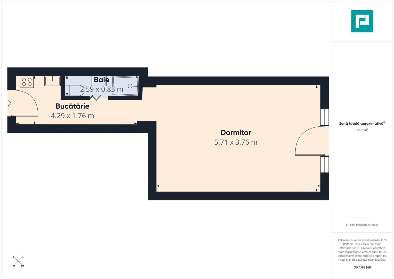 Apartament 1 cameră – ultracentral, Piața Victori - Poză 12