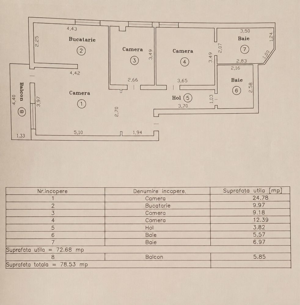 Apartament frumos și luminos cu 3 camere Torontal-Aradului - Poză 18