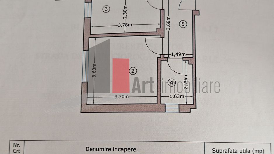 Apartament cu 2 camere de vanzare -Pacii-cu centrala-semimobilat si utilat - Poză 14