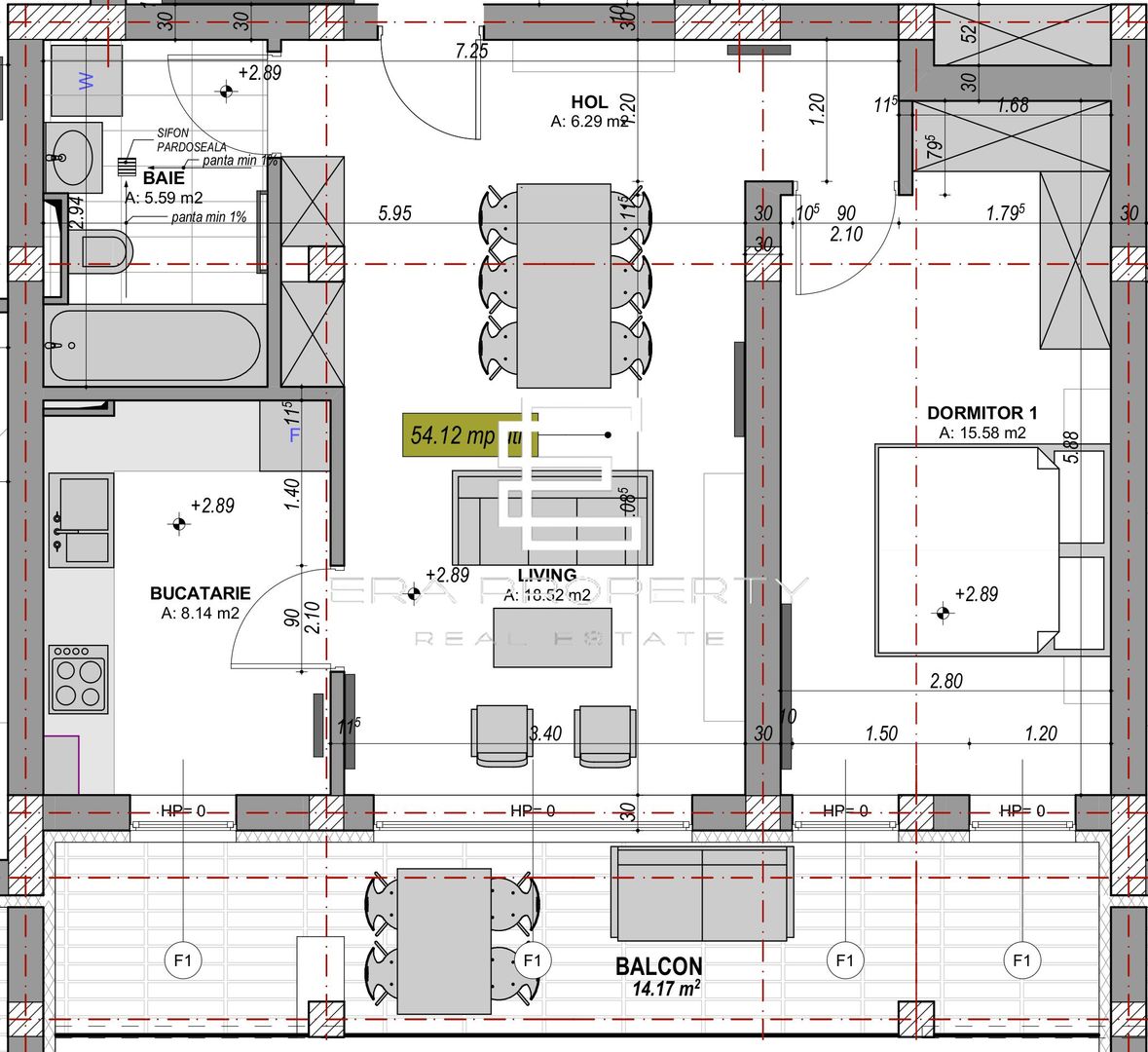 Apartament 2 camere-terasa 14 mp- intabulat- la cheie - zona Aeroport Sibiu - Schiță 10
