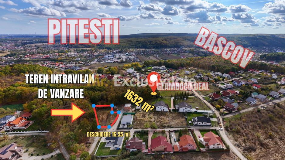 Teren Bascov-Glamboc 400 mp, langa padure,toate utilitatile - Poză 5