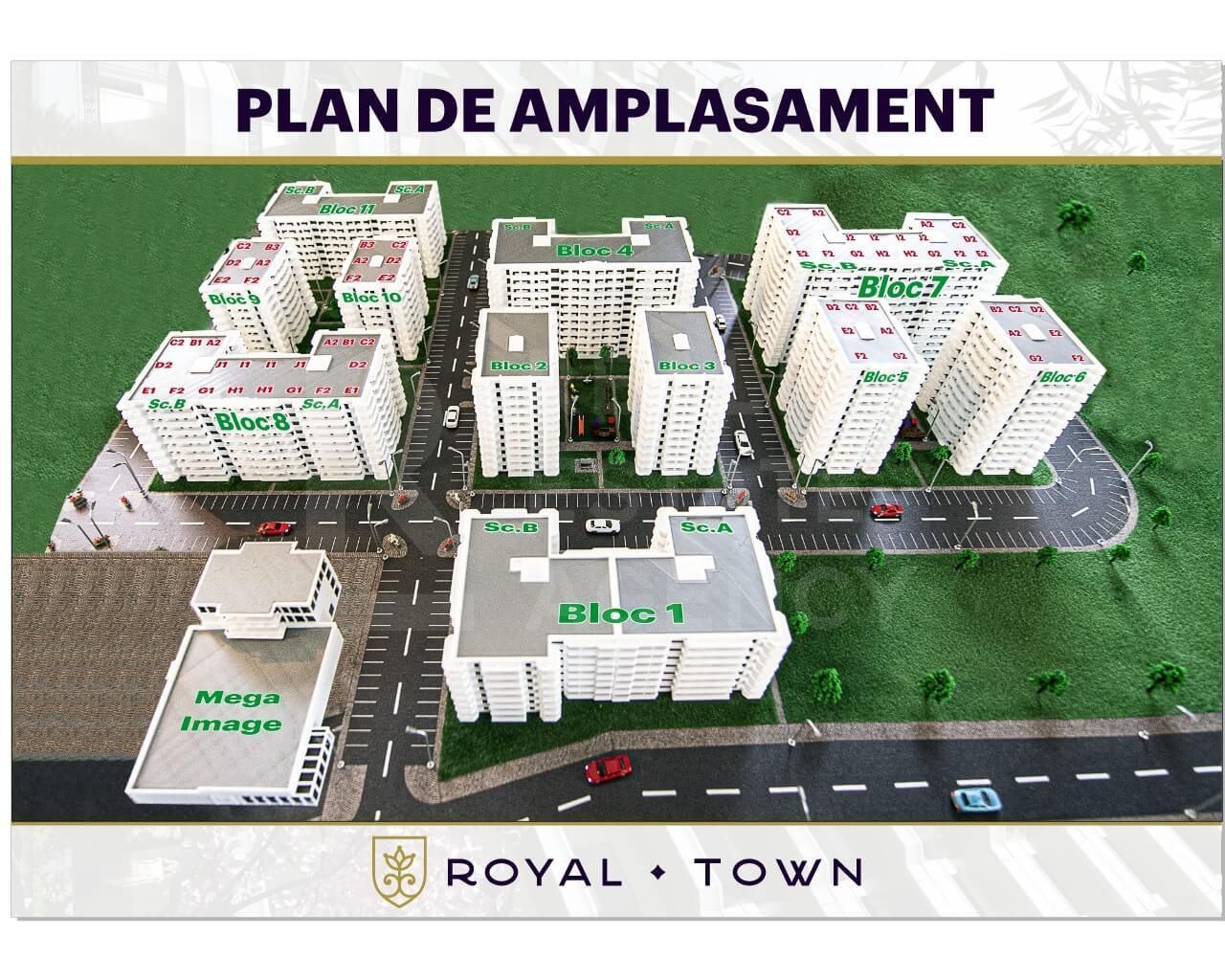 Apartament cu o cameră, de tip G1 - Royal Town Copou - Poză 3