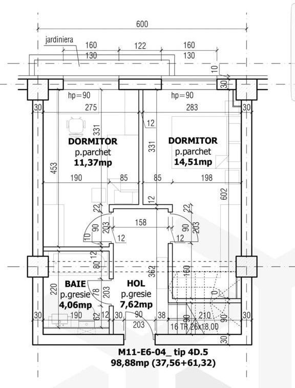 Penthouse 4 camere Maurer Residence zona Coresi - Schiță 28