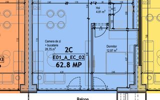 Vânzare, apartament 1 dormitor, vedere spre lac, One Lake District - Schiță 7