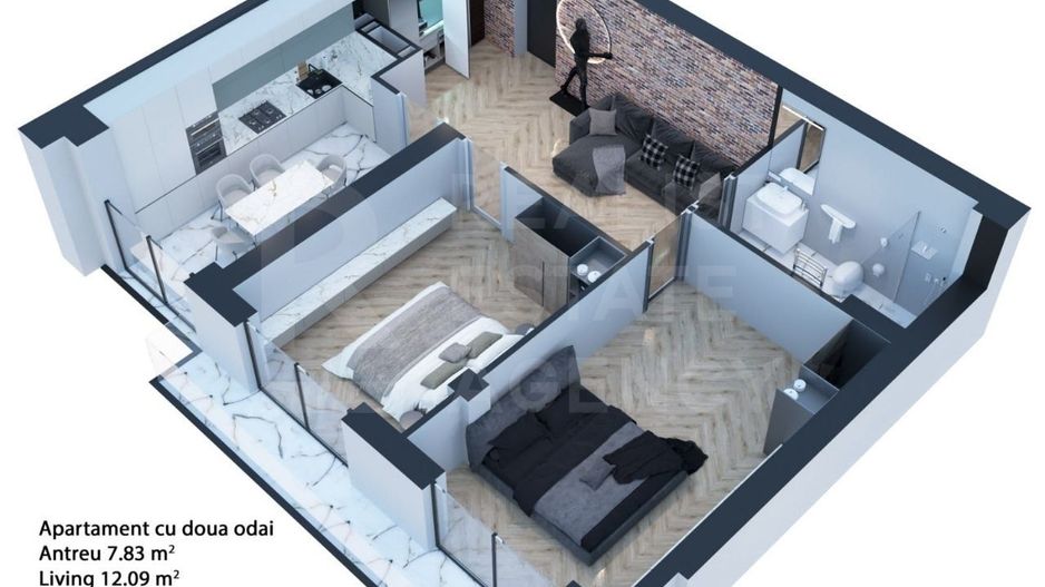 Vânzare apartament 2 dormitoare șoseaua Hîncești, Telecentru - Poză 1