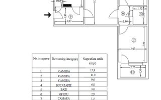 Apartament 3 camere Titan I  Aleea Postavarul I etaj 4/4 - Poză 2