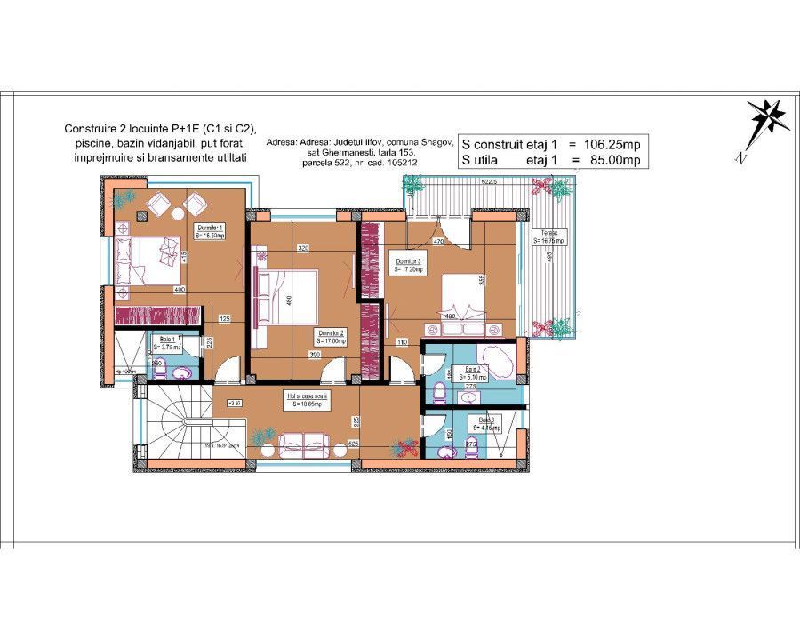 Vile Individuale Noi 4 camere Snagov Ghermanesti - Poză 19