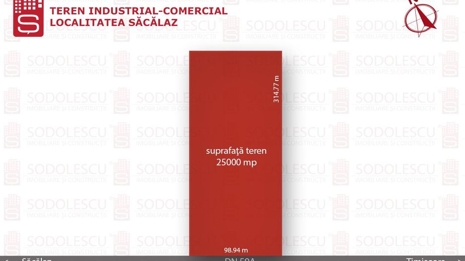 Teren 25,000 mp Timisoara / DN  59 - Poză 1