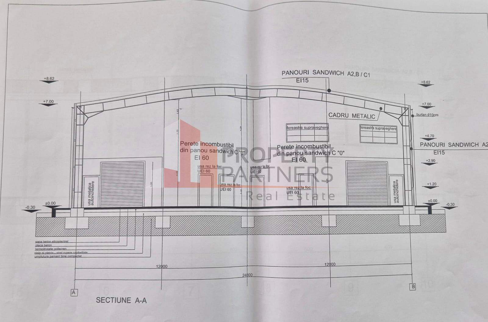Hală de Producție / Depozitare – 1.740 mp – Zona Centura București / Autostrada - Schiță 4