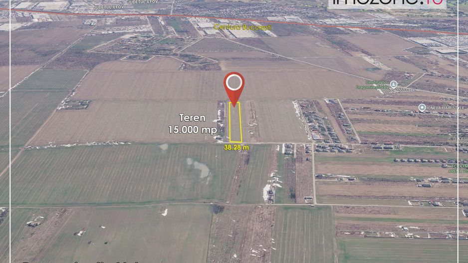 Dragomiresti Valea - Langa Centura, teren 15.000 mp, 28E/mp - Poză 1
