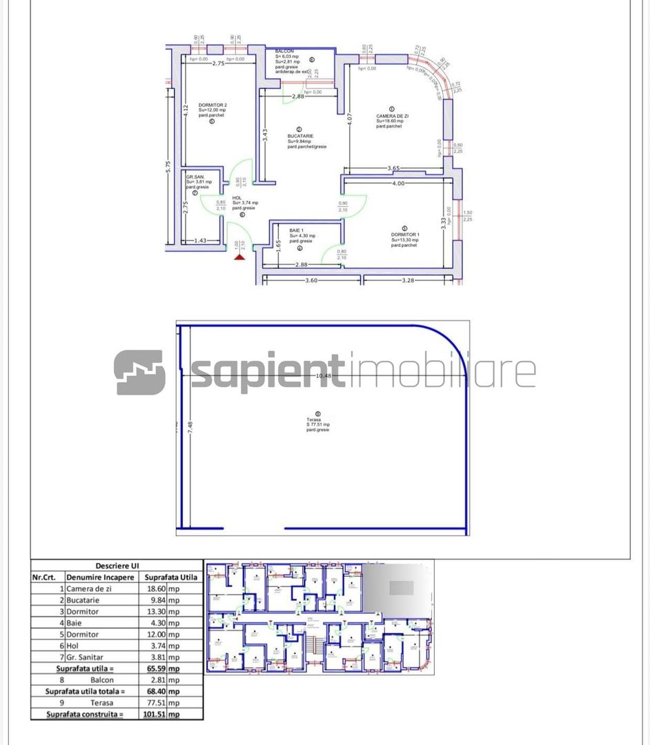 Apartament 3 camere, West Residence - Poză 12