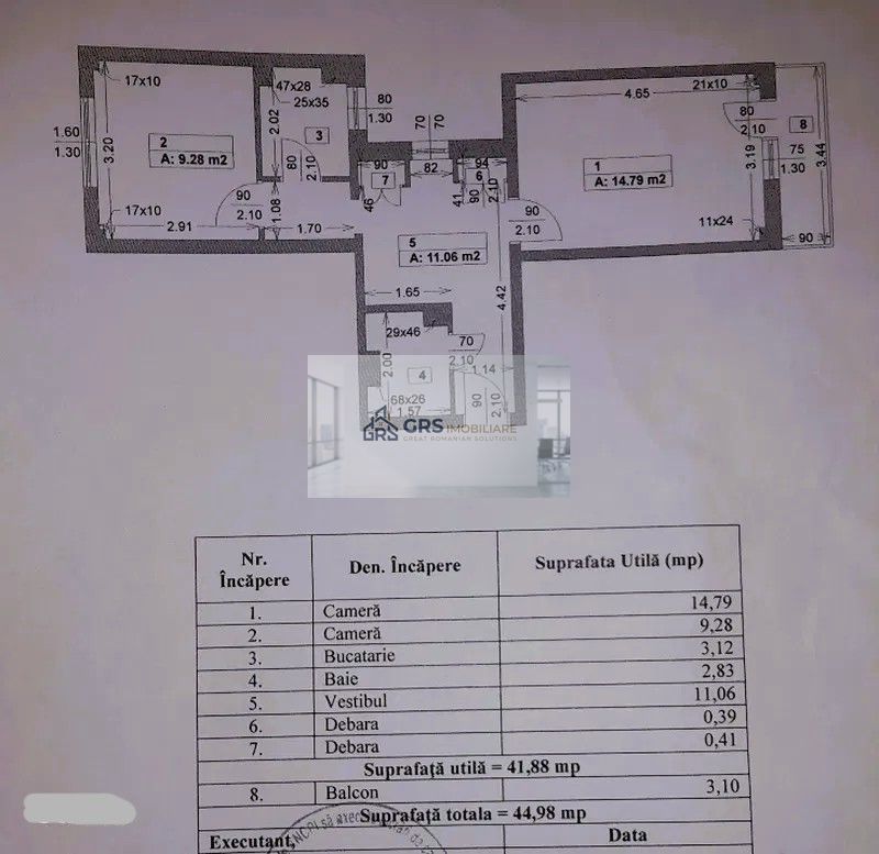 Apartamnet 2 camere 45mp, Zona Titan Sector 3 - Poză 9