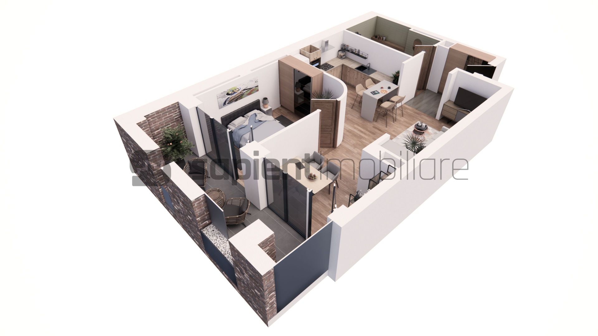 Apartament nou, modern cu 2 camere - Ultracentral -  Cuza Voda - Poză 1