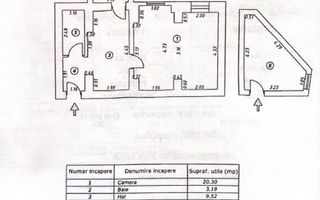Garsoniera Spatioasa, Terasa, Ultracentral, Universitate | C A Rosetti - Schiță 13