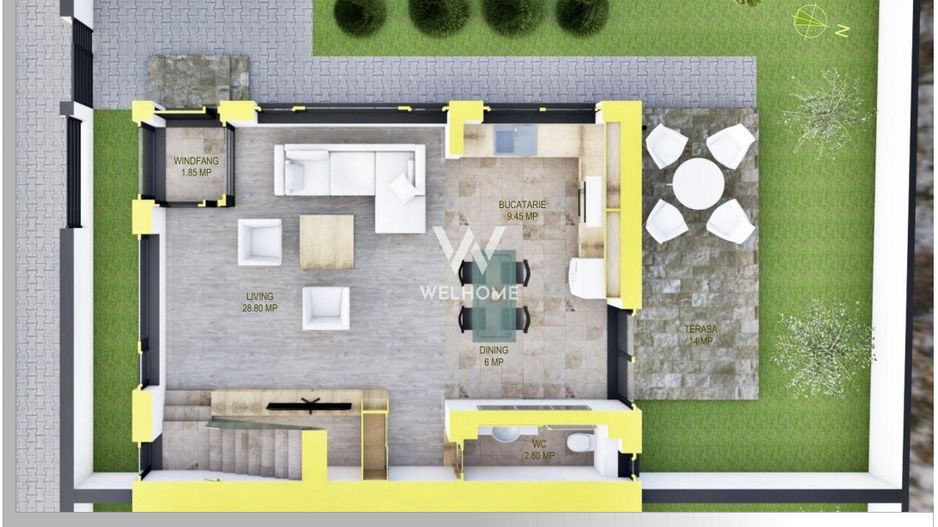 Casa MODERNA cu etaj RETRAS, zona Triajului, Selimbar - Poză 17