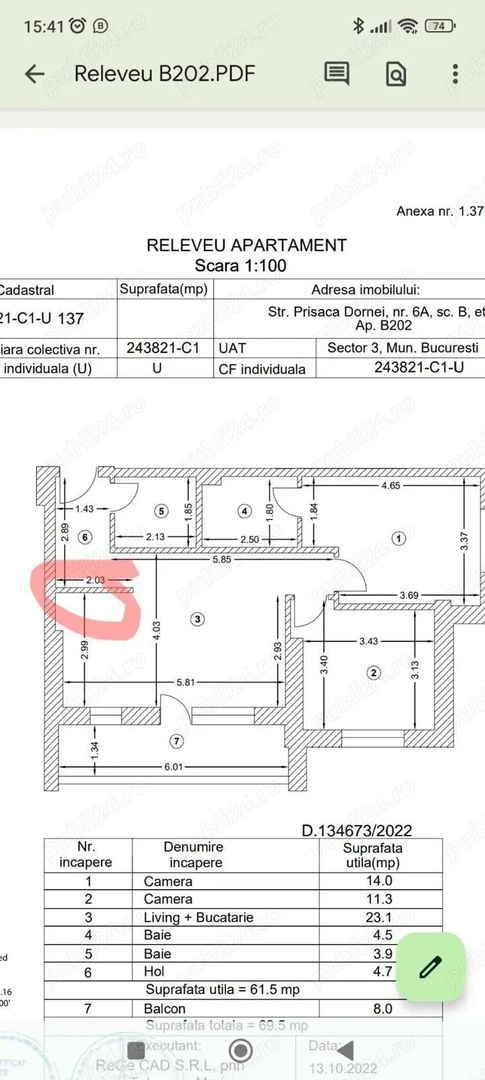 Apartament nou 3 camere, prima închiriere, metrou Titan, lux - Poză 10