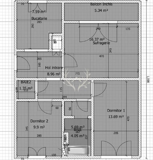 Apartament cu 3 camere decomandate, 65 mp – Str. Primaverii, Manastur - Poză 10