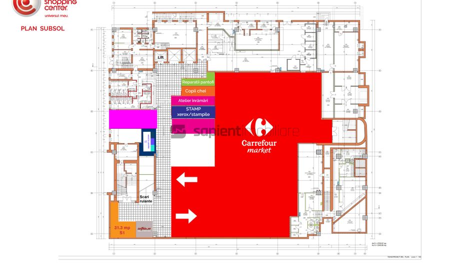 Sapient | Spatii comerciale in centrul comercial - Crisul Center - Poză 3