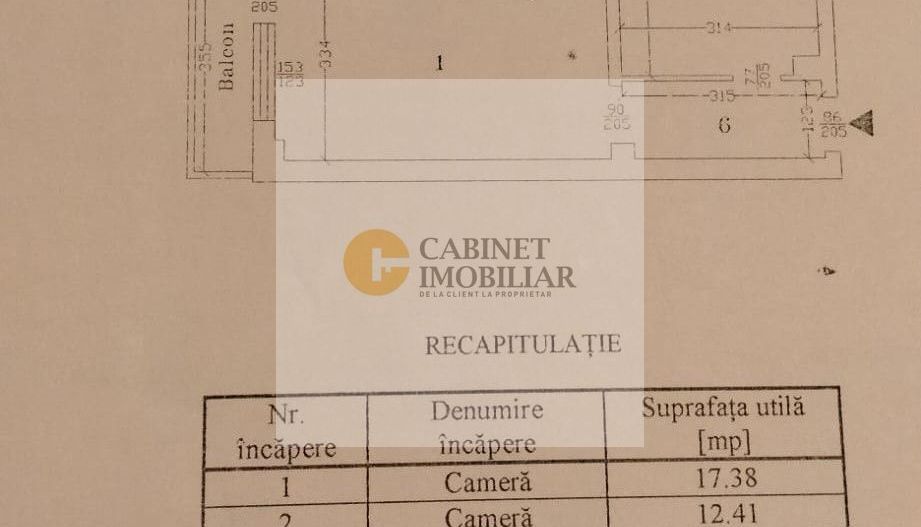 2 Camere-53MP | Reabilitat | Renovat | Centrala | Creditabil | M Lujer - Schiță 7
