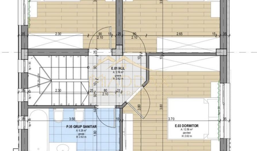 Vila individuala P+1 ***4 camere***curte proprie 380 mp//CORBEANCA - Schiță 21