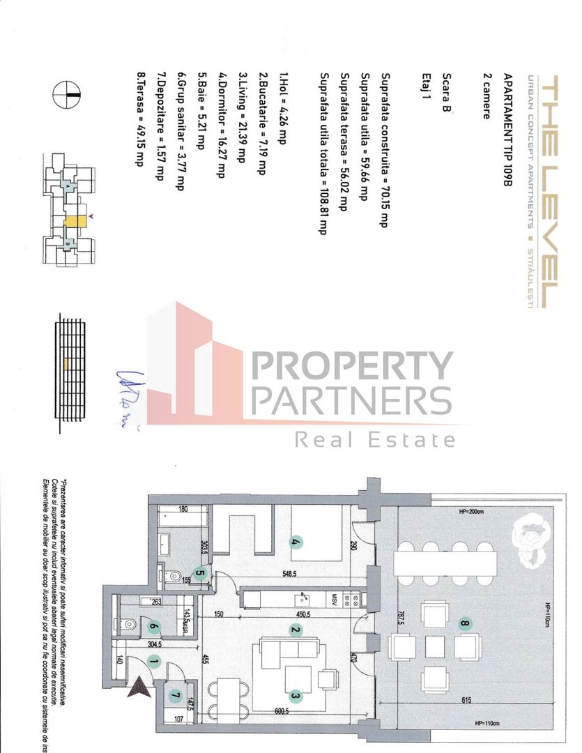 Apartament nou 2 camere cu terasa 50mp, Level Apartments 3 - Poză 12