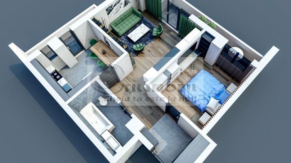 Apartament 2 camere decomandat 67mp - Bucium - Poză 3