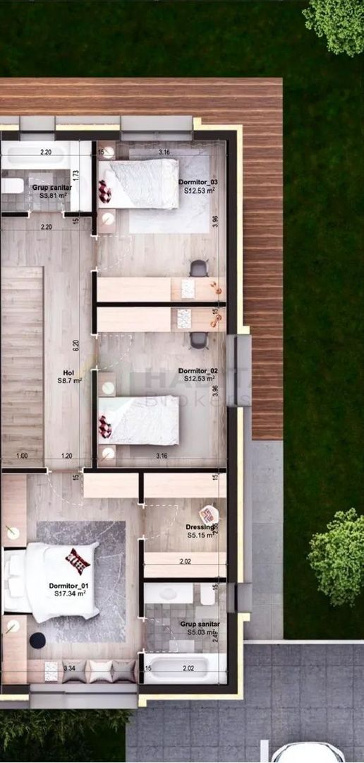 Casa / Vila Balotesti tcu piscina privata si locuri de joaca - Schiță 34