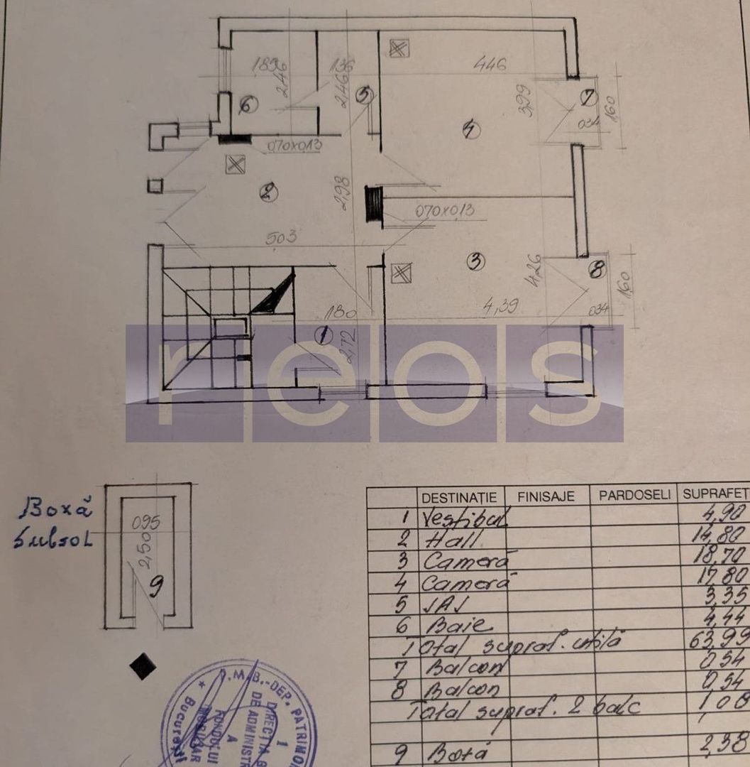 VANZARE APARTAMENT SUPERB 2 CAMERE VILA PIATA VICTORIEI DOROBANTI 64MP RENOVAT - Poză 17