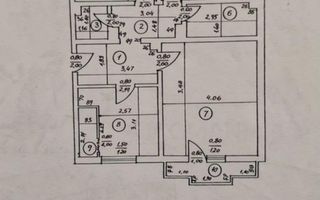 3 CAMERE  ‖ RENOVAT ‖ BLOC REABILITAT ‖ ETAJ INTERMEDIAR  ‖  NERVA TRAIAN - Schiță 12
