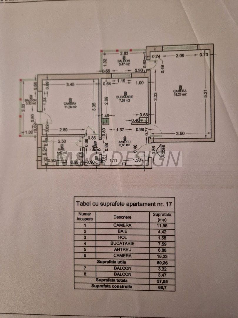 Apartament 2 camere zona Soarelui cu centrala - Poză 10