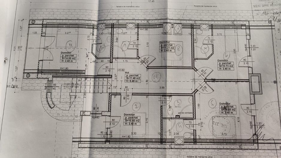 Pensiune P-E-M 9 camere,9 bai,1 bucatarie,teren 900 mp - Poză 14