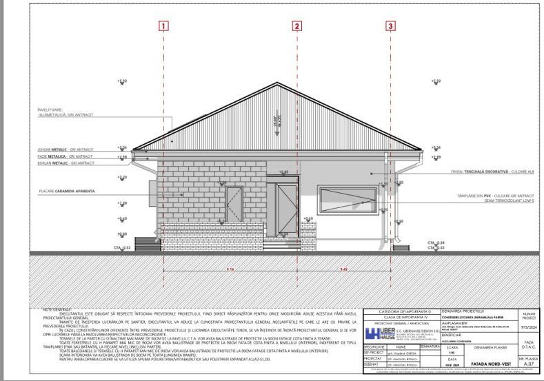 Teren cu proiect de casa pe parter langa Bucuresti - Poză 1