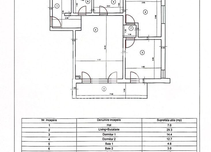 Apartament 3 camere, Bloc nou, Parcare inclusa, Jucu de Mijloc (AP.7) - Poză 14