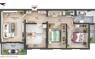 Apartament 4 camere I Nou I Decomandat I Balcon I Hipodrom - Poză 1