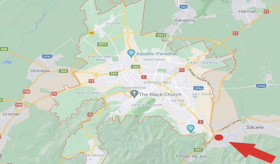 Teren intravilan 12.000 mp Sacele 50 m deschidere la DN1 Hotel Ramada - Poză 3