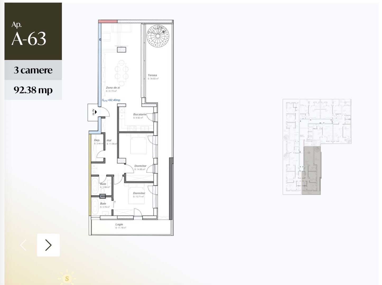 Penthouse exclusiv – rafinament, lumină și priveliști spectaculoase! - Poză 8