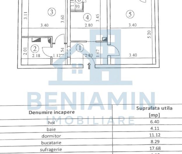 2 Camere-Decomandat- Mobilat-Utilat-Tractorul-Disponibil Imediat - Schiță 7