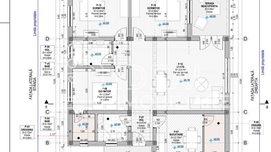 Casa Individuala pe un singur nivel cu 400 mp de teren, in Selimbar - Schiță 5