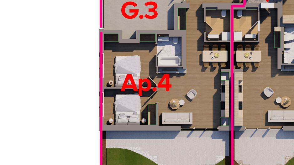 Direct de la DEZVOLTATOR. Apartament cu grădina de 38 mp și garaj - Poză 4